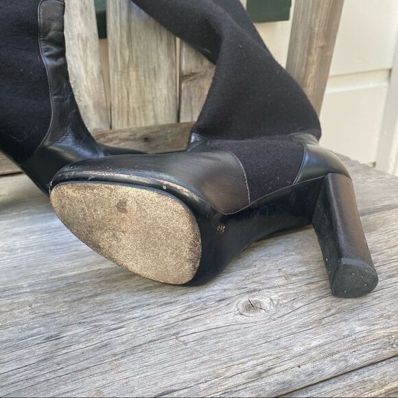 Balenciaga tall wool black boots size EU 36 - Picture 5 of 16